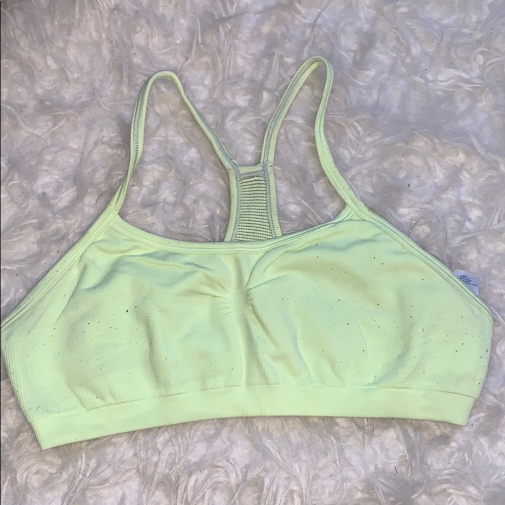 Green and Gray Reversible Ivivva Sports Bra